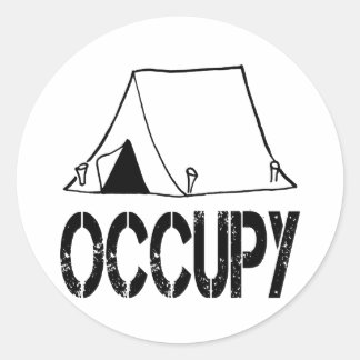 Occupy Classic Round Sticker