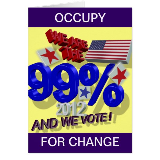 OCCUPY FOR CHANGE CARDS (Front)
