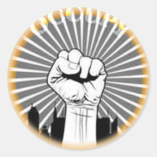 Occupy is a state of mind classic round sticker