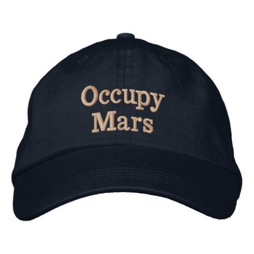 Occupy Mars Embroidered Baseball Cap