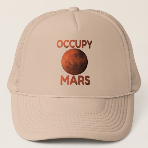 Occupy Mars Space Race Terraform Trucker Hat
