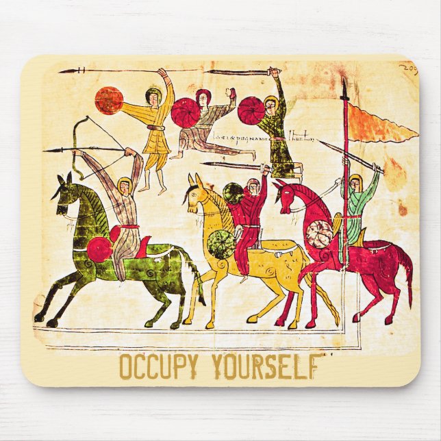 Occupy Medieval Art Pad Mouse Pad (Front)