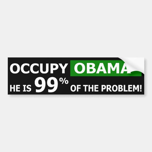 Occupy Obama Street Bumper Sticker (Front)