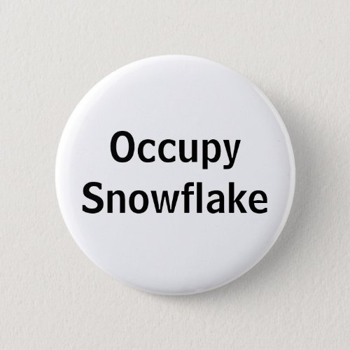 Occupy Snowflake Pinback Button
