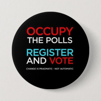 Occupy The Polls Register and Vote Button
