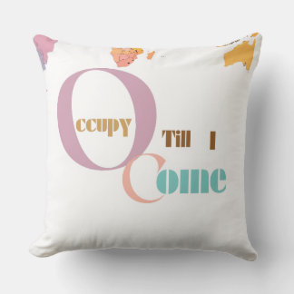 Occupy Till I Come | Bible Verse Double-Sided Throw Pillow