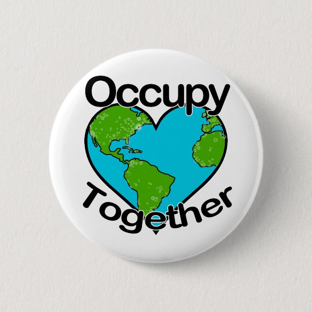Occupy Together Pinback Button (Front)