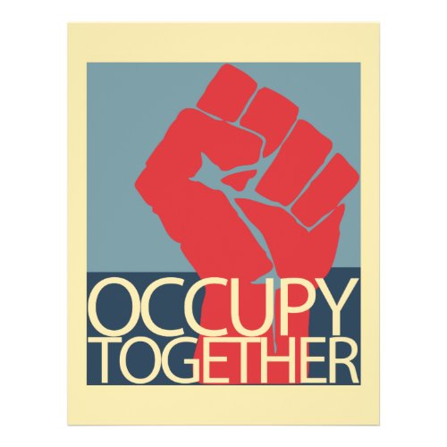 Occupy Together Protest Art Occupy Wall Street Flyer