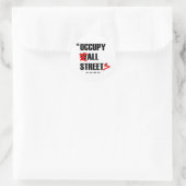 Occupy Wall Street All Streets We are the 99% Classic Round Sticker (Bag)