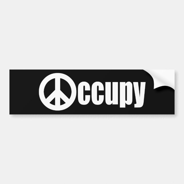 Occupy Wall Street Bumper Sticker (Front)