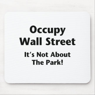 Occupy Wall Street -- It's Not About the Park! Mouse Pad