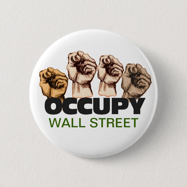 Occupy Wall Street Pinback Button (Front)