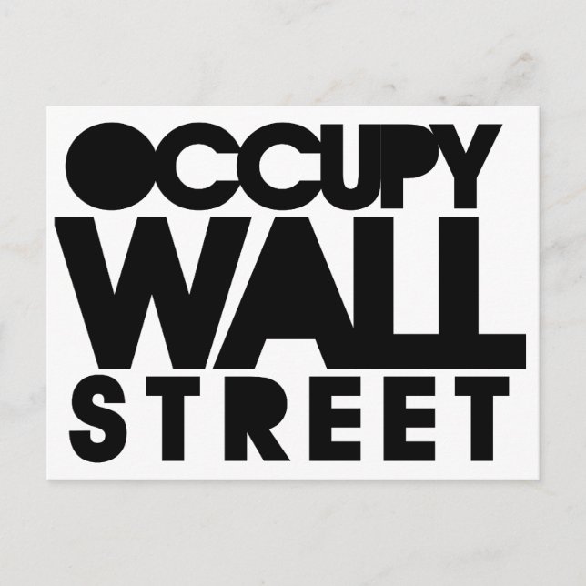 Occupy Wall Street Postcard (Front)