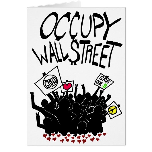Occupy Wall Street Protest Cards (Front)