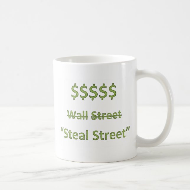 Occupy Wall Street Retro Coffee Mug (Right)