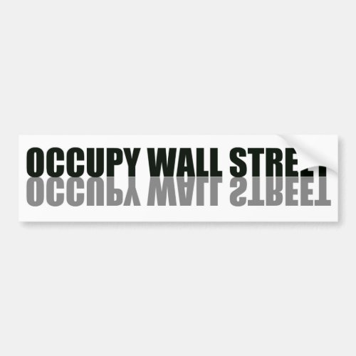 Occupy Wall Street Trendy Logo Bumper Sticker