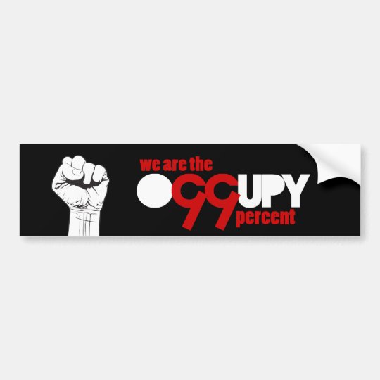 Occupy Wall Street - We are the 99 Percent Bumper Sticker | Zazzle.com