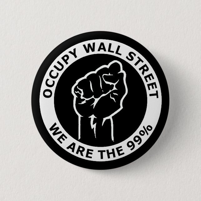 Occupy Wall Street, We Are The 99% Pinback Button (Front)