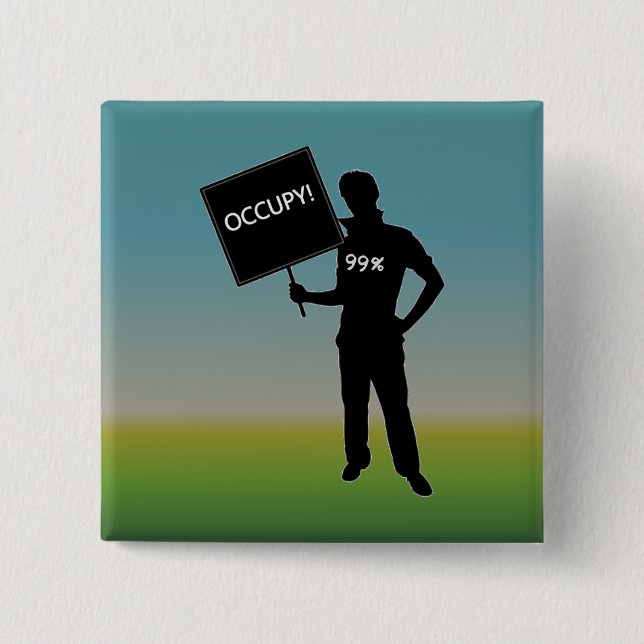 Occupy!  We Are The 99% Button (Front)
