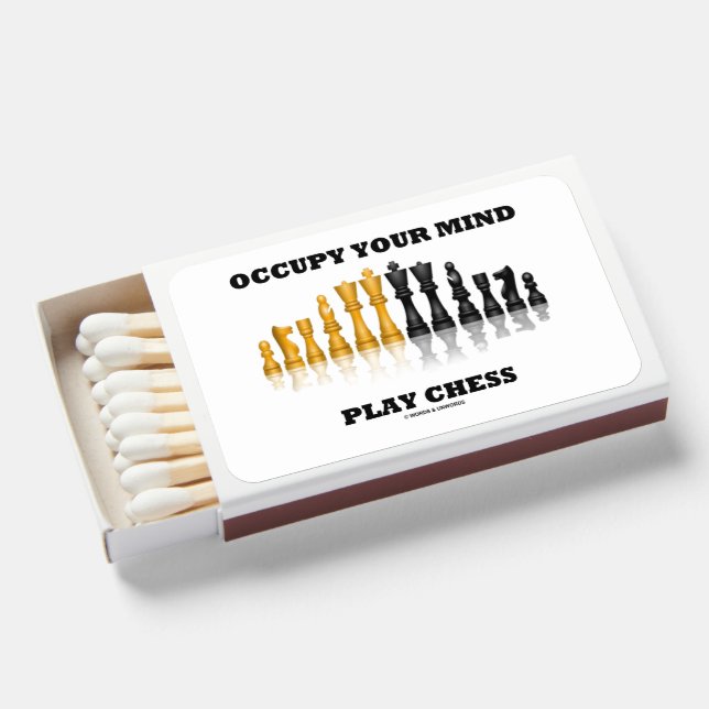 Occupy Your Mind Play Chess Reflective Chess Set Matchboxes (Front Open)