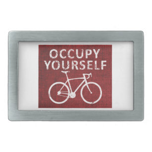 Occupy Yourself Belt Buckle