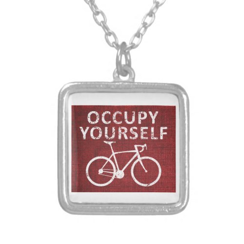 Occupy Yourself Silver Plated Necklace