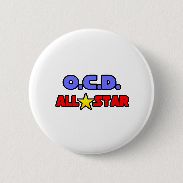 OCD All Star Button (Front)