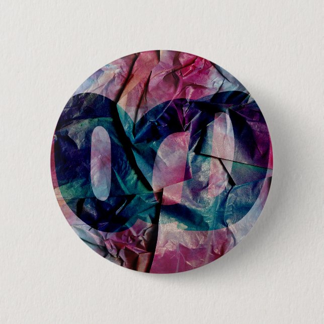 OCD Awareness badge ( Textured ) Button (Front)
