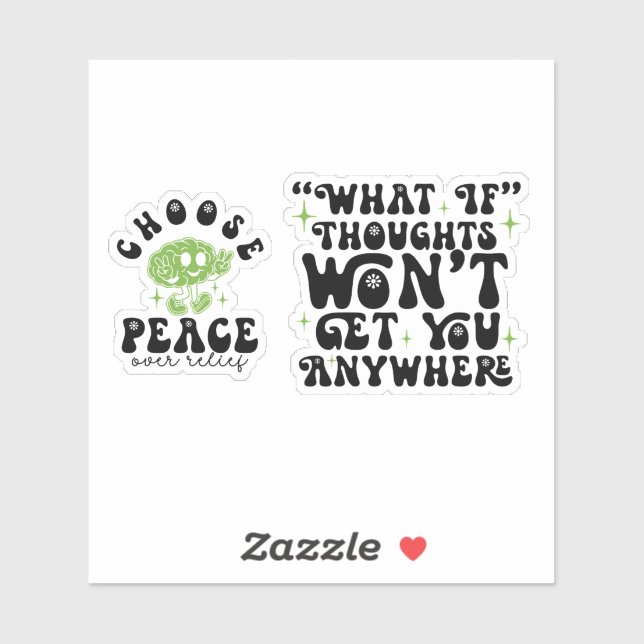 OCD Awareness Choose Peace Over Relief Sticker (Sheet)