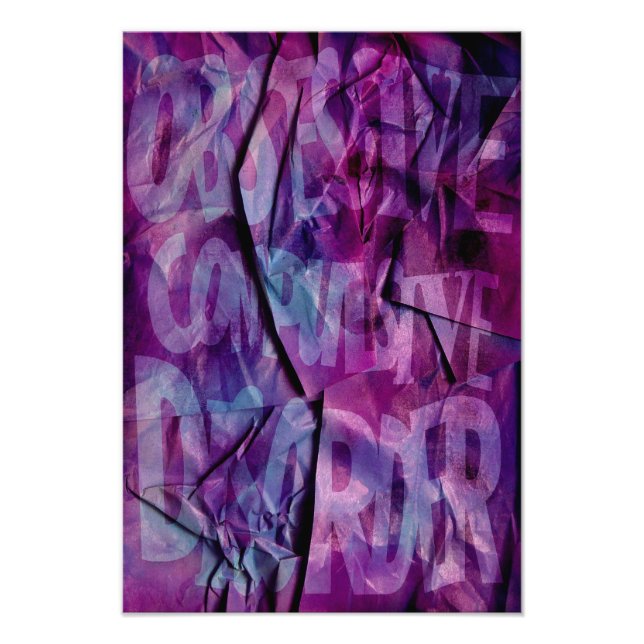 OCD Awareness, Colour Theory Poster (Textured) (Front)