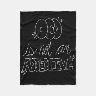 Ocd Awareness Mental Health Autism Awareness Fleece Blanket