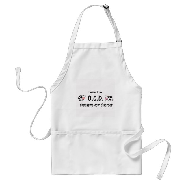 OCD Cow Adult Apron (Front)
