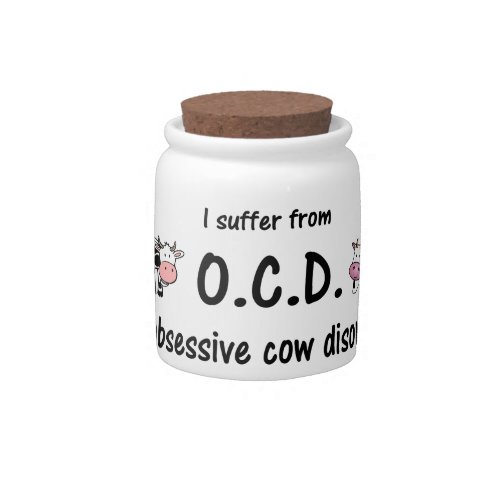 OCD Cow Candy Jar
