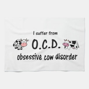 OCD Cow Kitchen Towel
