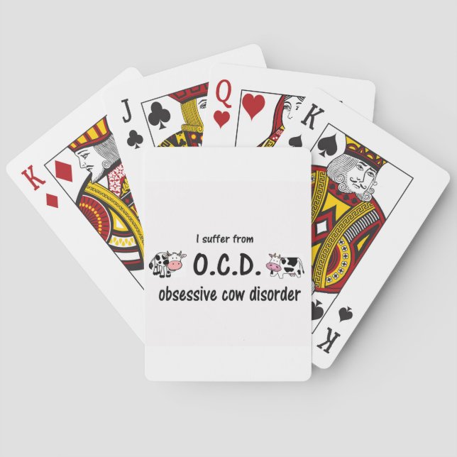 OCD Cow Poker Cards (Back)