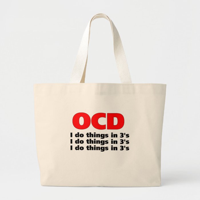 ocd funny quote canvas bags