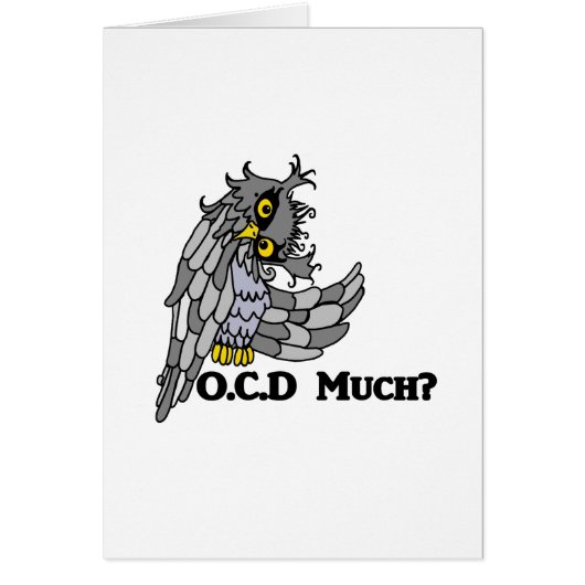 OCD Much? Crazy Owl Cards (Front)
