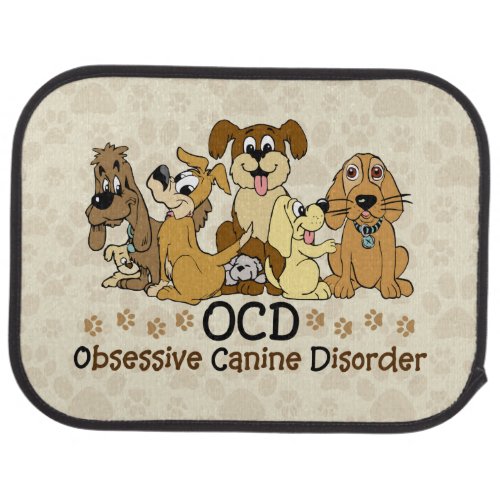 OCD Obsessive Canine Disorder Car Mat