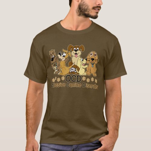 OCD Obsessive Canine Disorder Dark T_Shirt