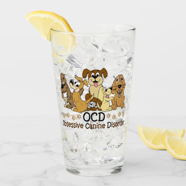OCD Obsessive Canine Disorder Glass (Front Ice)