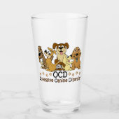 OCD Obsessive Canine Disorder Glass (Front)