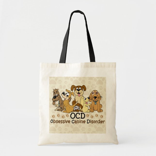 OCD Obsessive Canine Disorder Tote Bag (Front)