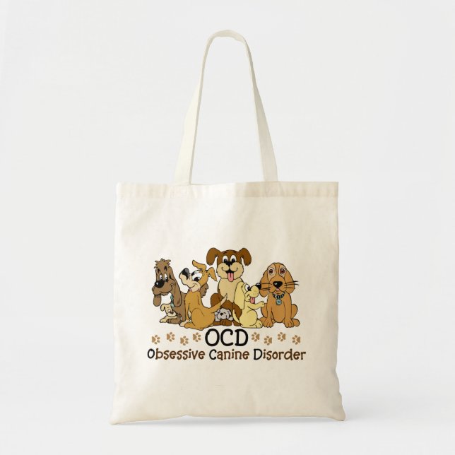 OCD Obsessive Canine Disorder Tote Bag (Front)