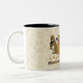 OCD Obsessive Canine Disorder Two-Tone Coffee Mug (Left)