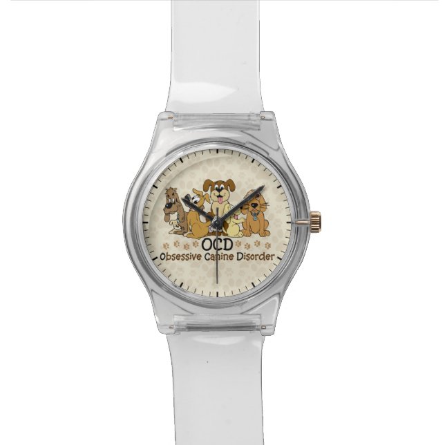 OCD Obsessive Canine Disorder Wristwatch (Close Up)