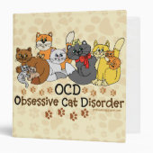 OCD Obsessive Cat Disorder Binder (Front/Inside)