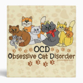 OCD Obsessive Cat Disorder Binder (Front)