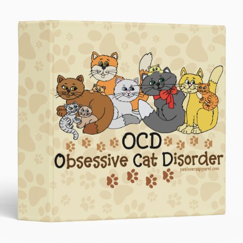 OCD Obsessive Cat Disorder Binder
