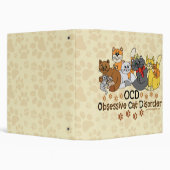 OCD Obsessive Cat Disorder Binder (Background)