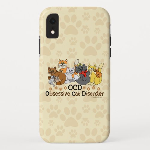 OCD Obsessive Cat Disorder iPhone XR Case